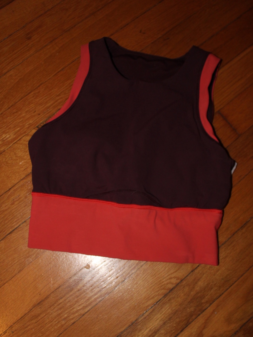 lululemon athletica Two-Tone Plum and Coral Sports Bra